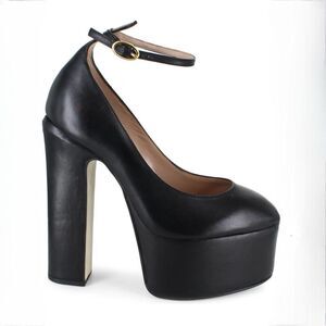 Zigi Nikole Leather Platform Pump Size 9 Black 6 in Heel